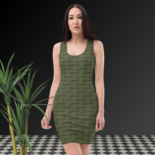 Lavissh Army Green Mini Dress